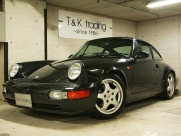 ポルシェ 911(Type964) カレラ2 5MT ミツワD車  希少ブラックメタリック ブラックレザー 禁煙 記録簿 室内保管車の中古車