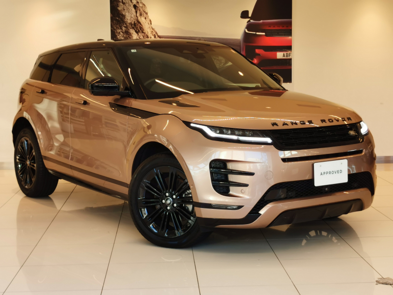 ランドローバー レンジローバー EVOQUE ダイナミックHSE 2.0L P250 AWD 1オーナー 黒革シート サンルーフ MERIDIANサウンド ブラックエクステリアパック 20インチアルミホイール クリアサイトインテリアリアビューミラー ブラックコントラストルーフ 電動調整ステアリングコラム