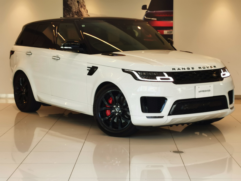ランドローバー レンジローバーSPORT オートバイオグラフィ 5.0L V8S/C P525 AWD 1オーナー 黒/茶革シート サンルーフ フロントシートヒーター＆クーラー、リアシートヒーター MERIDIAN™サウンド 21インチアルミホイール ブラックエクステリアパック インタラクティブドライバーディスプレイ