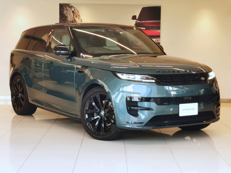 ランドローバー レンジローバーSPORT ファーストエディション 3.0L P400 AWD 1オーナー 白革シート サンルーフ 全席シートヒーター＆クーラー、フロントシートマッサージ 電動サイドステップ MERIDIAN™サウンド ヘッドアップディスプレイ 23インチアルミホイール フロントセンターコンソール急速クーラーボックス